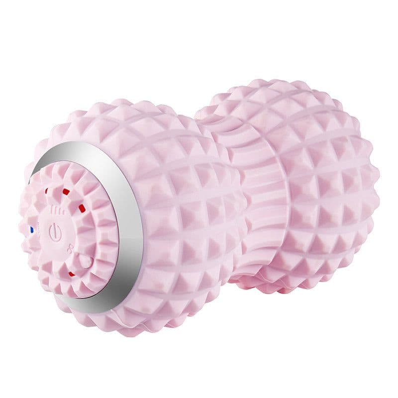 image-Large Pink Massage Ball for Trapezius Relief - 170mm Yoga Ball