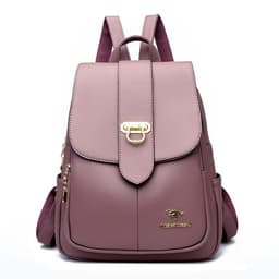 image-Large Capacity 2022 PU Leather Backpack - Street Fashion Travel Bag