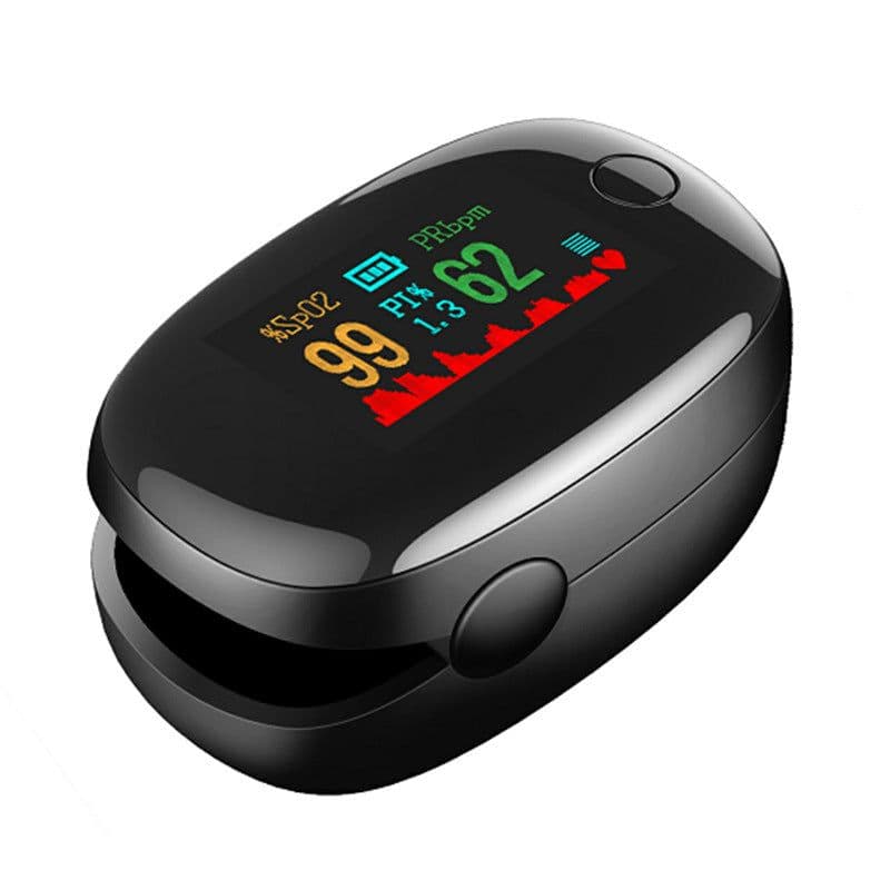 image-LK87 88 finger clip oximeter pulse index blood oxygen saturation sleep convenient detection tester cross-border