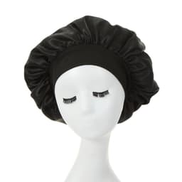 image-Amazon hot selling wide strip wide brim high elastic headband night cap ladies chemotherapy cap hair care cap