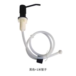 image-Liquid-free Soap Dispenser 304 Stainless Steel Sink Black Silicone Tube