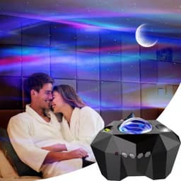 image-Dreamy Night Light Projector - LED USB Bluetooth Audio Starry Sky Lamp