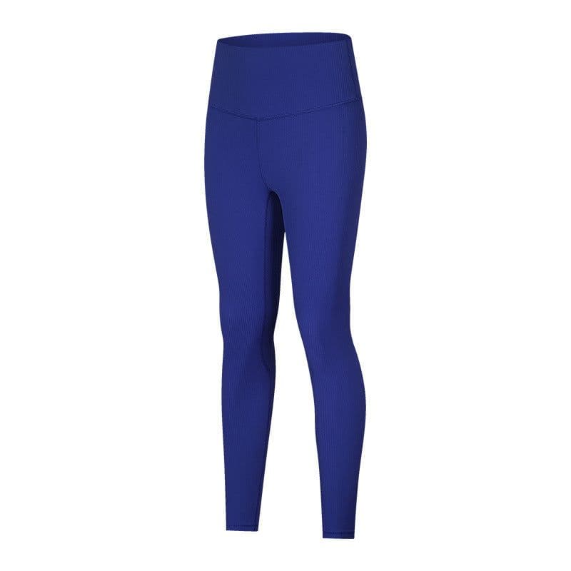 image-SPR Women's Ribbed Yoga Tights - High-Elastic