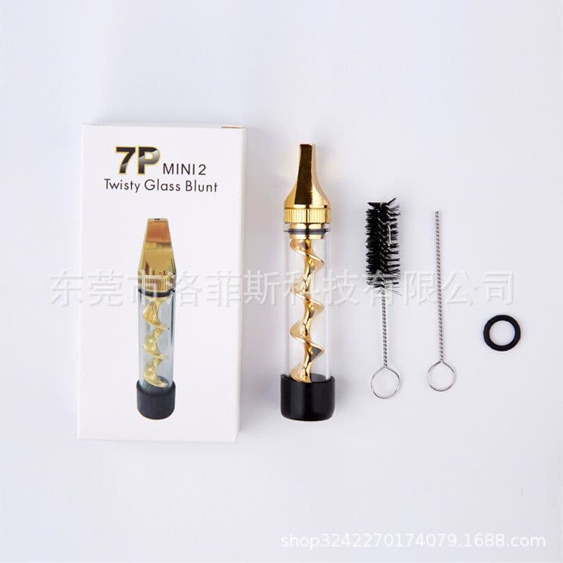 image-Spiral Dry Burning Atomizer 7Pmini2 Gold Metal