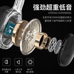 image-Wireless Bluetooth Gaming Earphones - Grey, IPX4, Low Latency