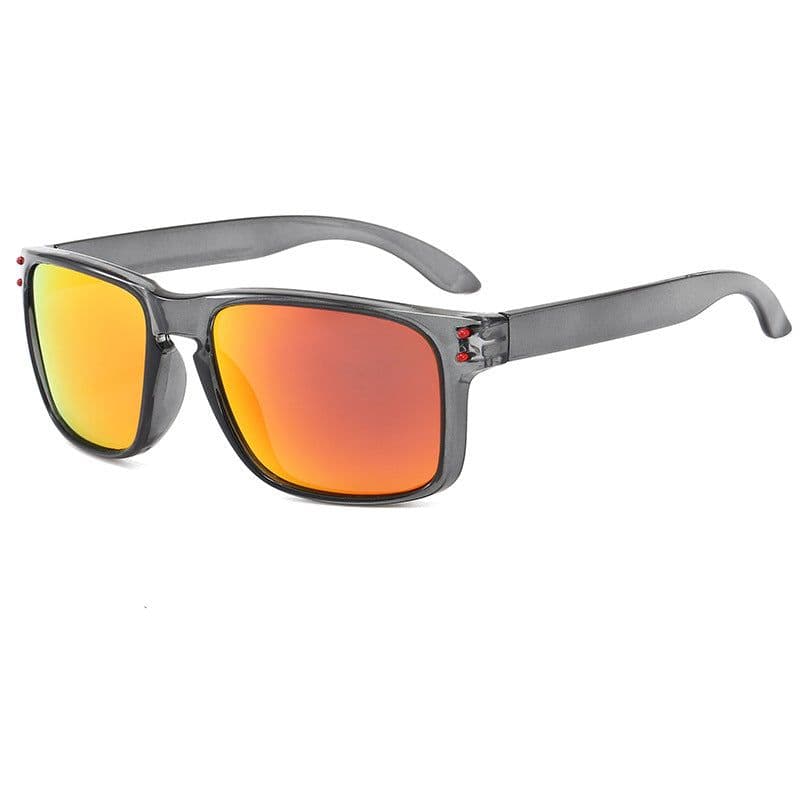 image-MOTOR Polarized Sunglasses - Gray Red UV400