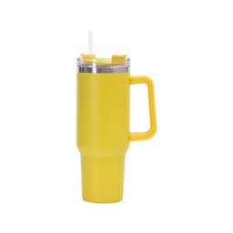 image-Qihao 40oz Stainless Steel Vacuum Insulated Car Cup - Dark Blue, 30oz Capacity