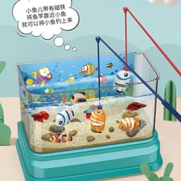 image-Children's Electric Fishing Toy Aquarium Set