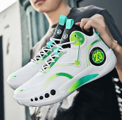 image-Zodi Basketball Shoes - High Top, Shock-Absorption, Breathable