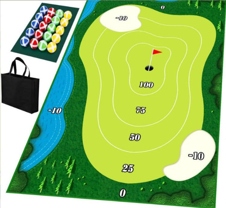 image-Golf Batting Mat - Casual Game Set 3 Clubs