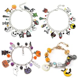 image-Bosu Halloween Bracelet - Pumpkin Spider Bat Ghost