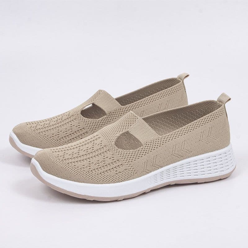 image-Old Beijing Cloth Shoes - Khaki Women's Breathable Fisherman Sandals 41 EU