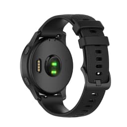 image-Garmin vivoactive4/3 Silicone Strap - Black Checkered 18mm