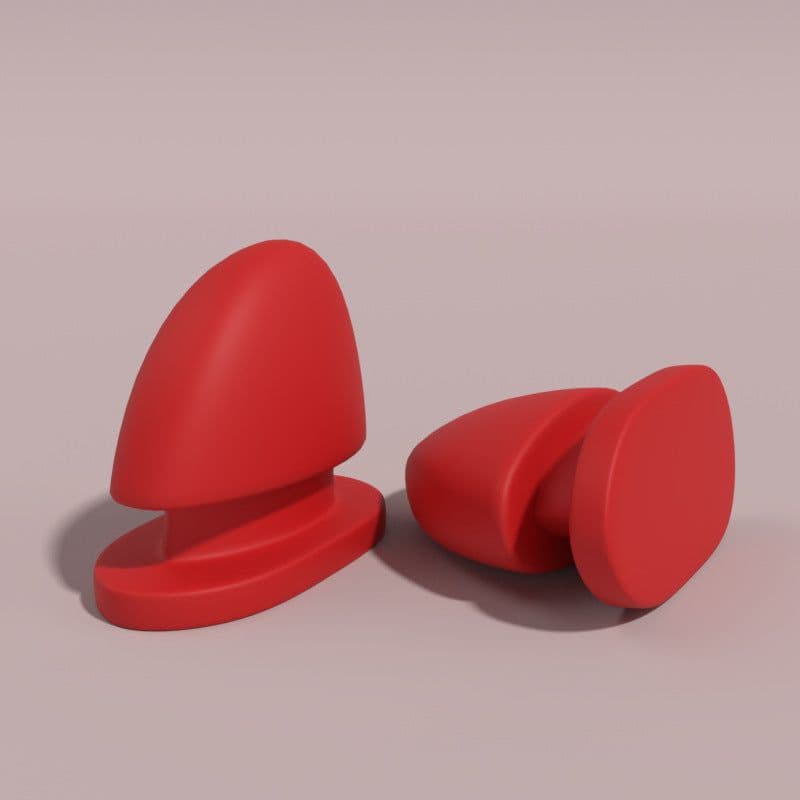 image-Shark Fin Slippers Accessories EVA Red 44/45