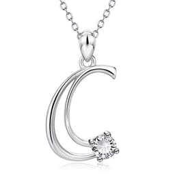 image-Baoshina Alphabet Diamond Pendant Necklace 26 Letters Jewelry Crossborder Supply