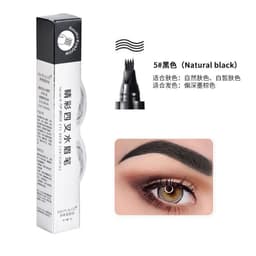 image-Cross-border hot selling four-head forked liquid eyebrow pencil Korean version four-claw waterproof and anti-Han long-lasting not easy to smudge lazy eyebrow pencil