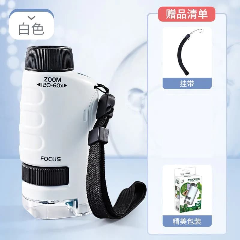 image-Children's Handheld Microscope - HD Optics - Science Toy for Kids 7-14