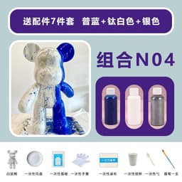 image-Fluid Bear DIY Paint Set - 6 Colors 60ml