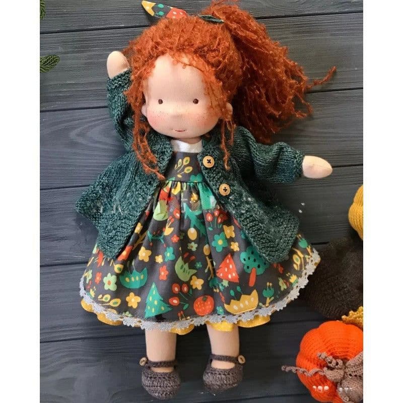image-Waldorf Doll - Handmade Cotton Christmas Thumb Gift - Fu Luanna