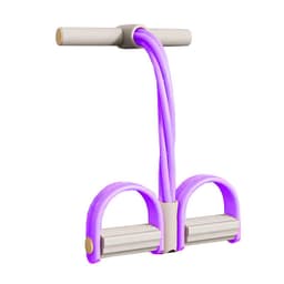 image-4-Tube Yoga Tension Belt - Pink Fitness Abdominal Aid