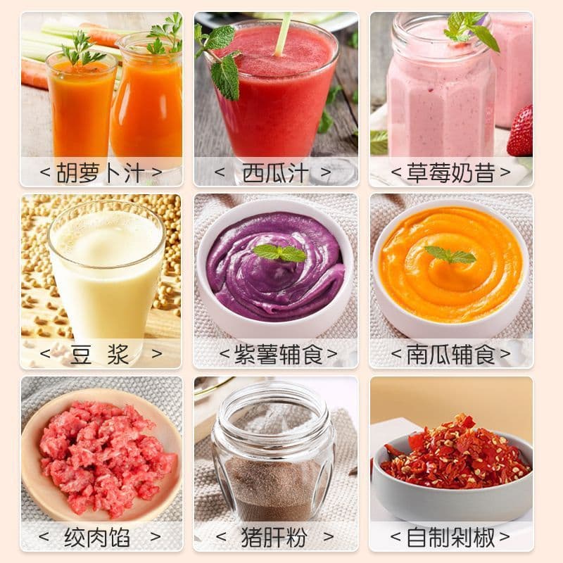image-Baby Food Blender - 6 Blade Multifunctional