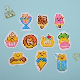 image-Douyin Rabbit Year Puzzle Sticker - DIY Crystal Diamond Fridge Decal - Cartoon Style