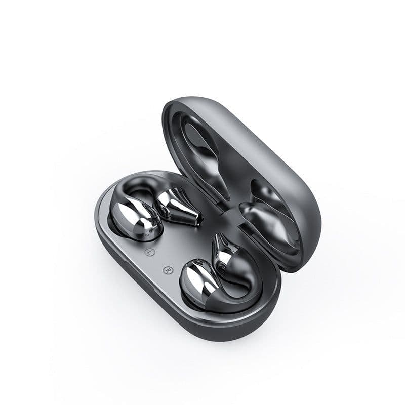 image-Clip-On Ear Bluetooth Headset - Black 4-8hr Battery
