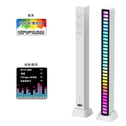 image-RGB Voice-Activated LED Strip Lamp 17-Key App Control Modern Design