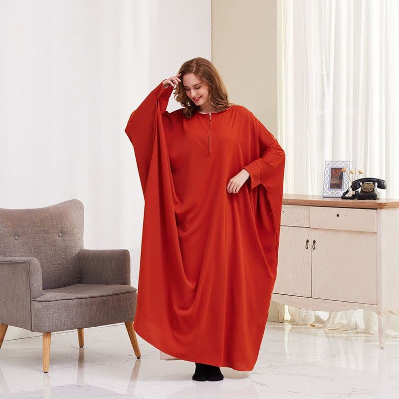 image-Xueguo Muslim Dress - Blue Swing Long Sleeve