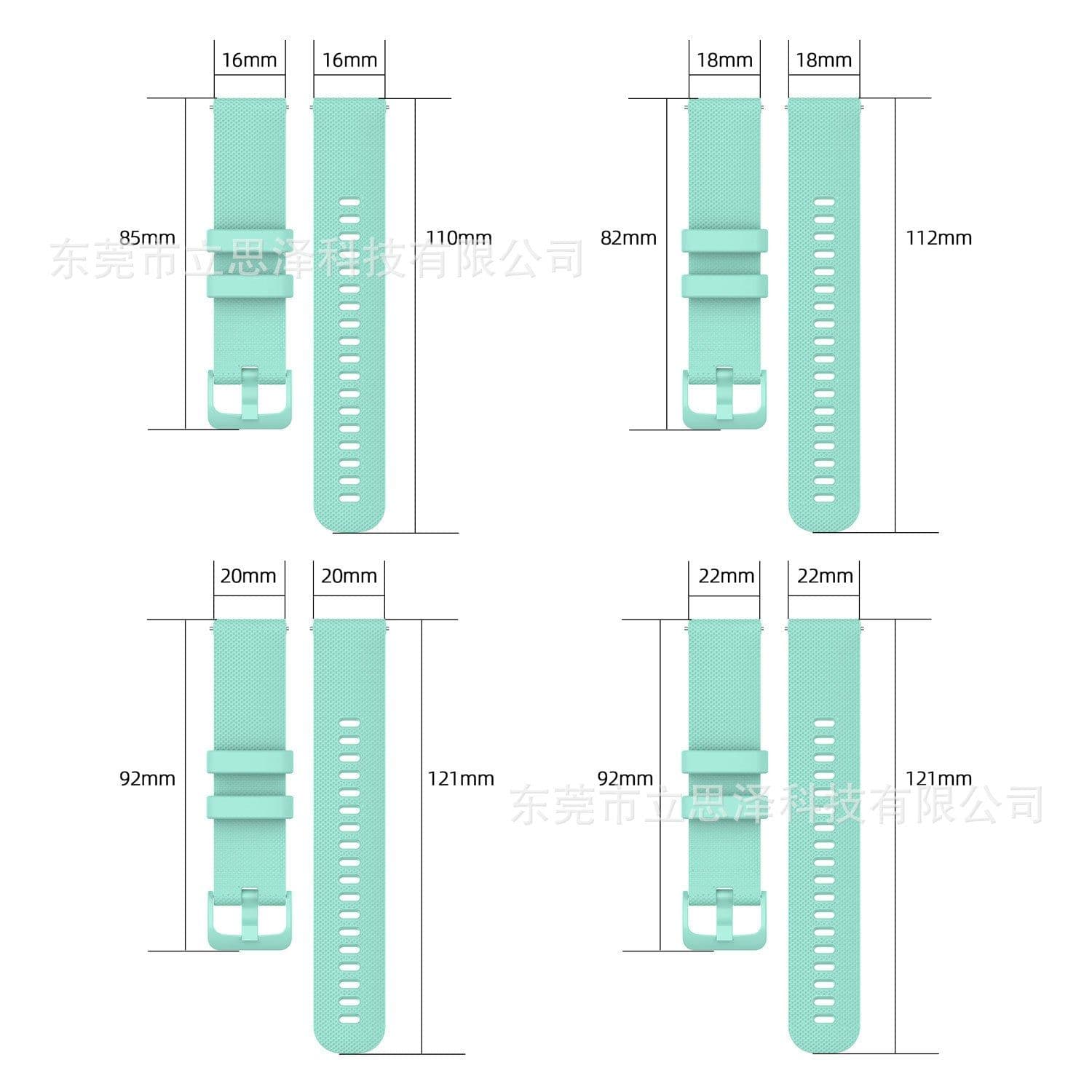 image-Garmin Venu 2S Quick Release Strap 16/18/20/22mm Grey Silicone