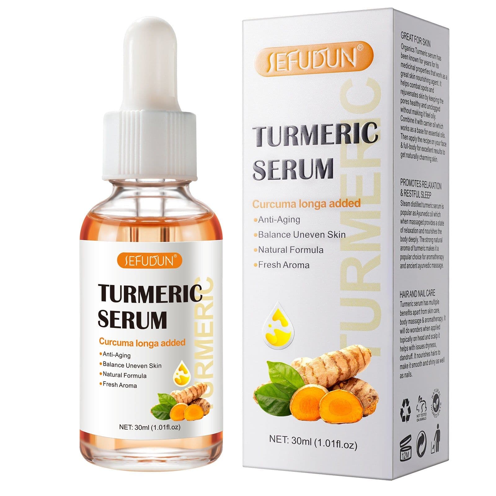 image-SEFUDUN Turmeric Essential Oil 30ml - Brightening