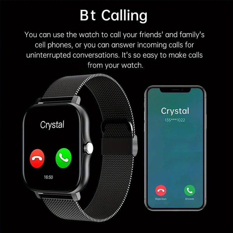 image-Cross-border hot-selling smart watch 1.44-inch screen full touch smart watch men and women Bluetooth call Y13 watch