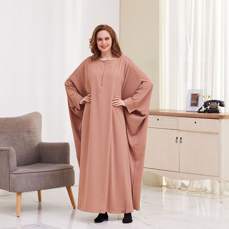 image-Xueguo Muslim Dress - Blue Swing Long Sleeve