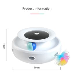 image-Funny Automatic Feather Cat Toy - Electric Self-Happling