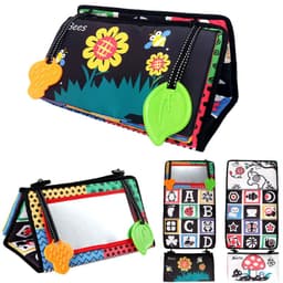 image-Aipinqi new black and white funhouse mirror toy visual stimulation foldable
