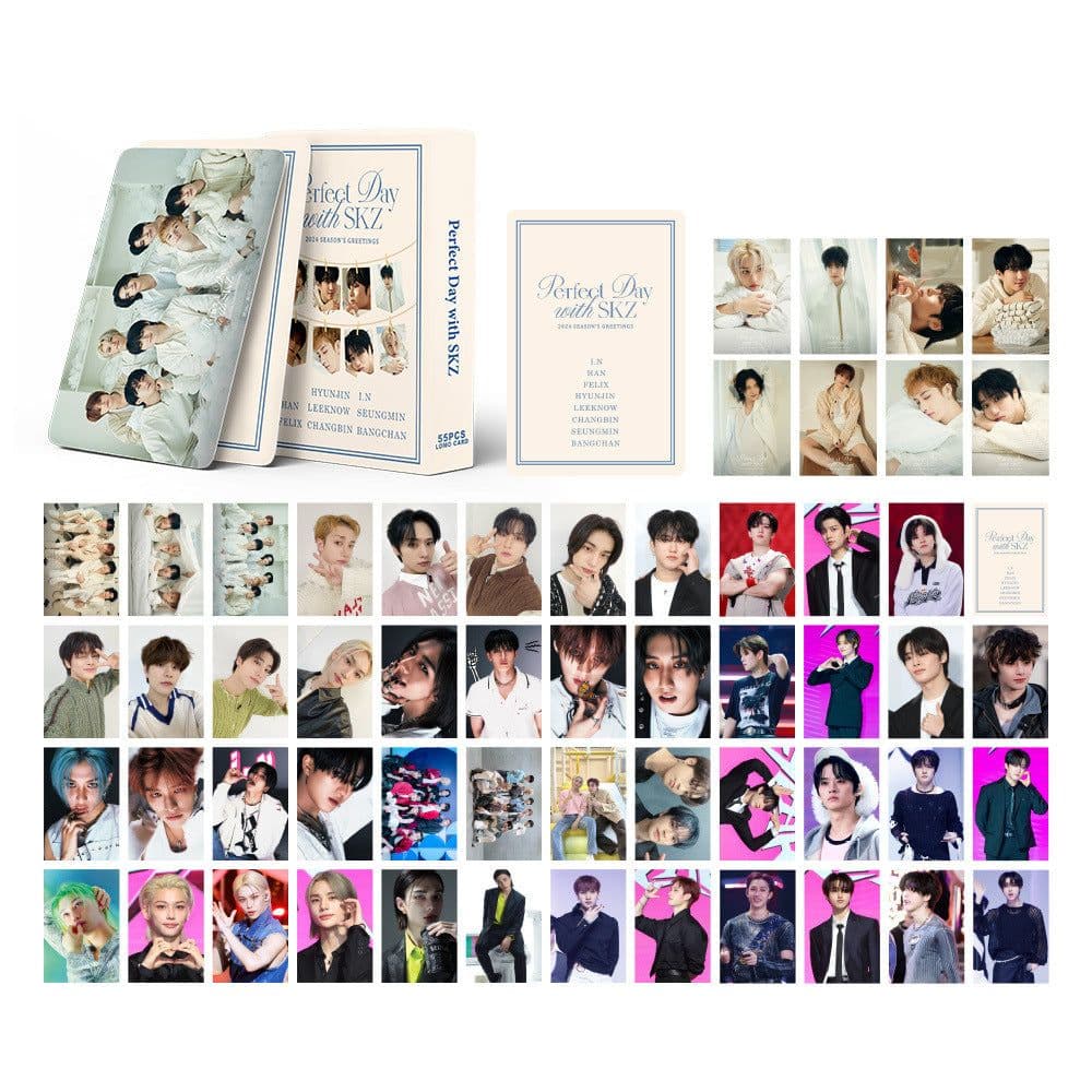 image-SK Stray Kids Album Cards - Bang Chan, Lee Know, Hyunjin