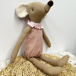 image-Baby Comfort Doll - Green Mouse Plush Toy