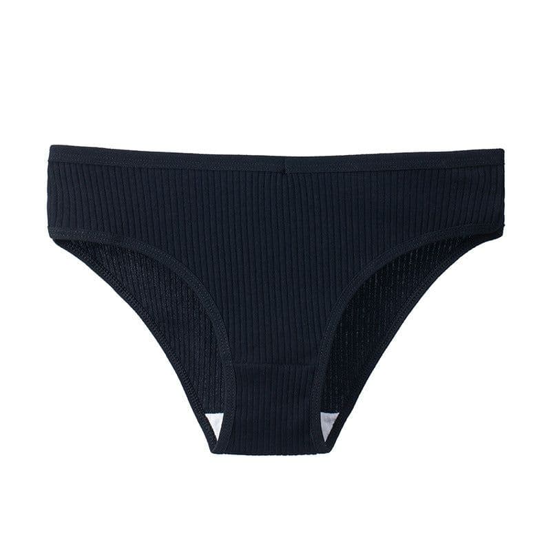 image-Summer breathable skin-friendly sports high elastic stretch ladies briefs cotton comfortable new pure color girls underwear