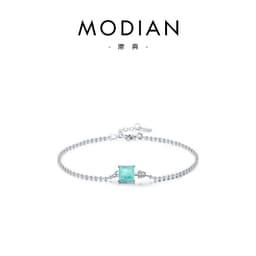 image-S925 Sterling Silver Paraiba Tourmaline Bead Bracelet