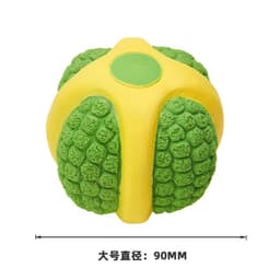 image-EETOYS Latex Rugby Tennis Dog Toy - Melon Large Sound Ball Pet