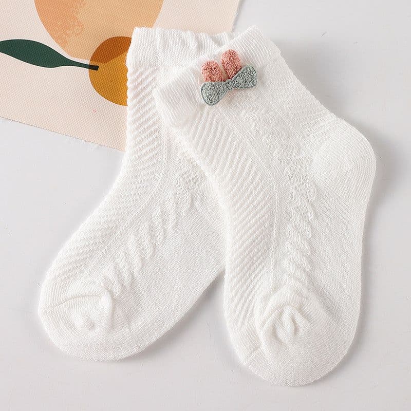 image-Newborn socks baby summer thin section baby boneless super cute cute middle tube socks 0-6 months wholesale baby