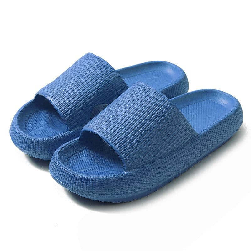 image-Unisex Xinhuiwang Flip Flops - Black, 44-45 Size, EVA Sole