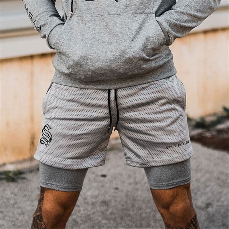 image-Muscle Aesthetics Men's Basketball Shorts - Black Slim Fit