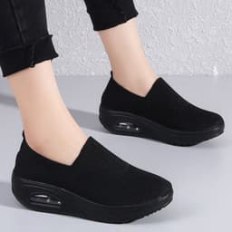 image-Women's Rocker Shoes - Dark Gray Size 42 Breathable Mesh