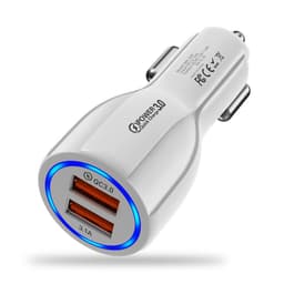 image-HCJTWIN 5-Port USB Car Charger QC3.0 White