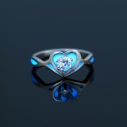 image-Nooxian Stainless Steel Ring - Blue Pentagram Size 8