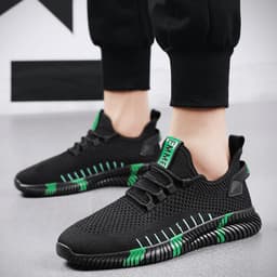 image-Raul Lion Mesh Running Shoes Men - Black Gray