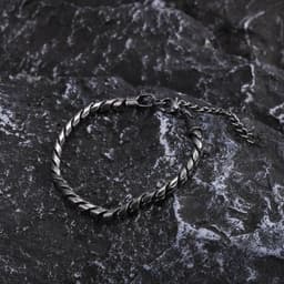 image-Men's Stainless Steel Hip-Hop Chain Bracelet