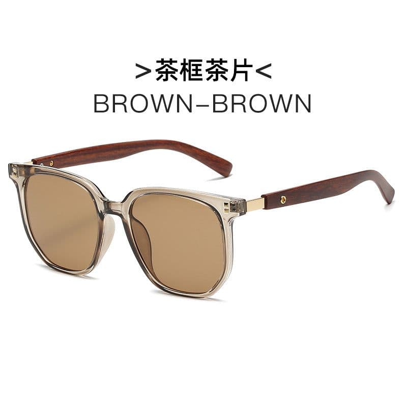 image-Women's Sunglasses - Brown Retro Square Frame