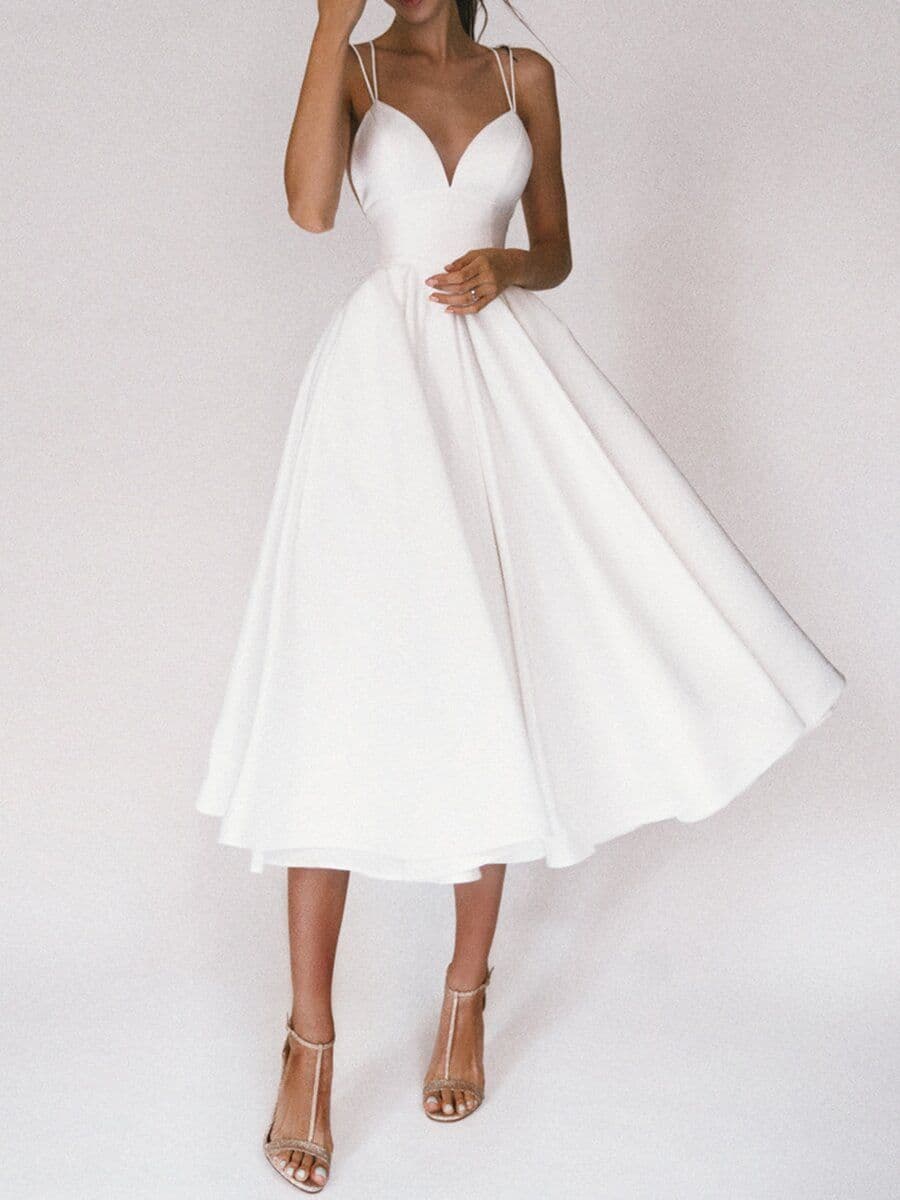 image-Women's Sleeveless Midi Dress - Sky Blue XXL